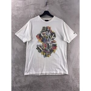 Swagger Money Sign T Shirt Mens Size Medium White Graphic‎ Print Y2K Streetwear